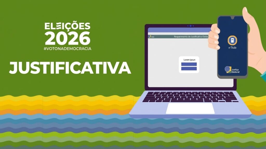 Eleições 2026 saiba como justificar o voto pelo celular no 1º turno